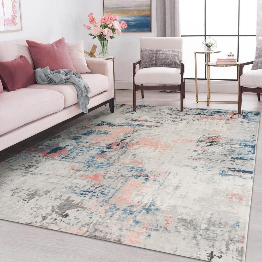 Goodivery Modern en Kleurrijk Vloerkleed met Antislip voor Woonkamer Slaapkamer en Eetkamer Grootte: 120 x 170 cm