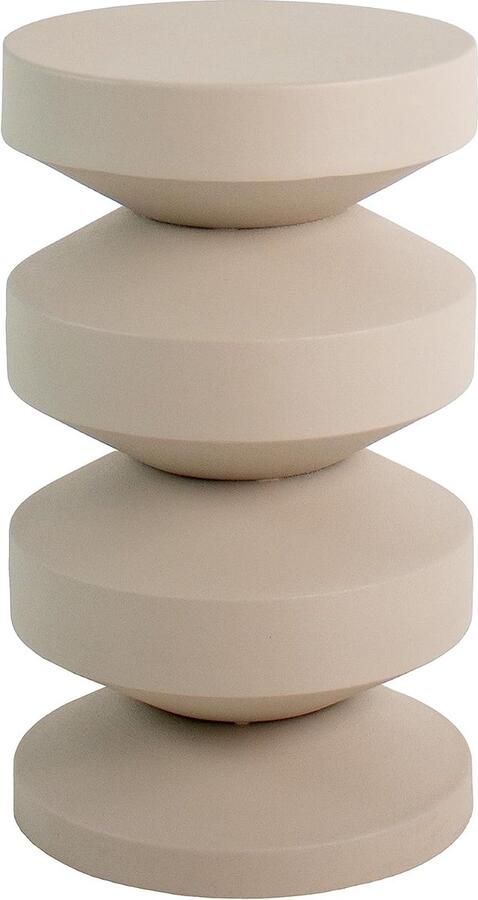 Goodivery Moderne Beige Nio Bijzettafel Hoogwaardige Metaalconstructie Beschikbaar in Veel Kleuren