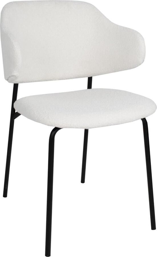 Goodivery Moderne Bouclé Eetkamerstoel Ella in Verschillende Kleuren Hoogwaardige Kwaliteit