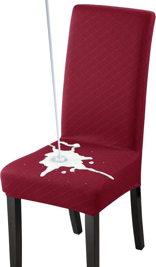 Goodivery Moderne Eetkamerstoelhoezen Set van 4 Waterbestendig en Elastisch