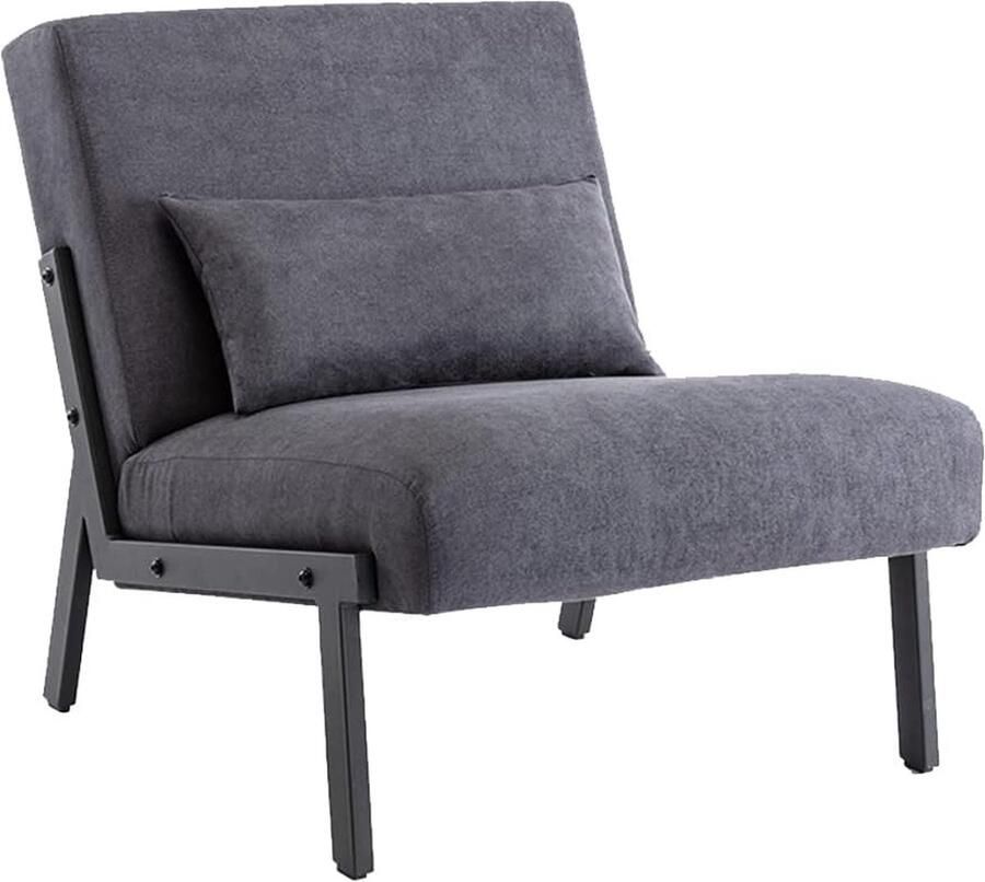 Goodivery Moderne Enkele Zitbank Fauteuil met Verstelbare Armleuningen voor Woonkamer en Slaapkamer