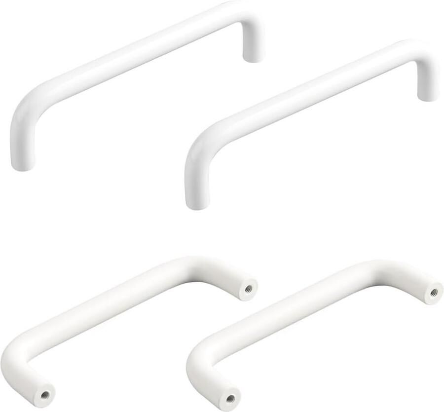 Goodivery Moderne Handgrepen Set van 4 voor Keuken- en Kastdeuren in Stijlvol Wit