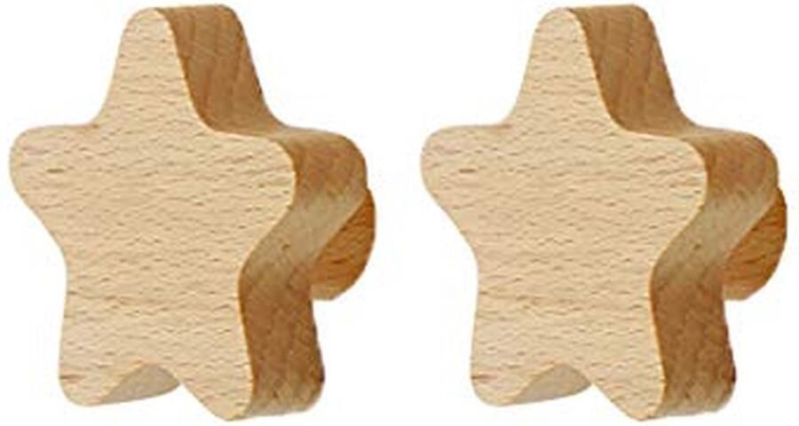 Goodivery Moderne Houten Wandhaken voor Kinderkamer en Babykamer – Set van 2