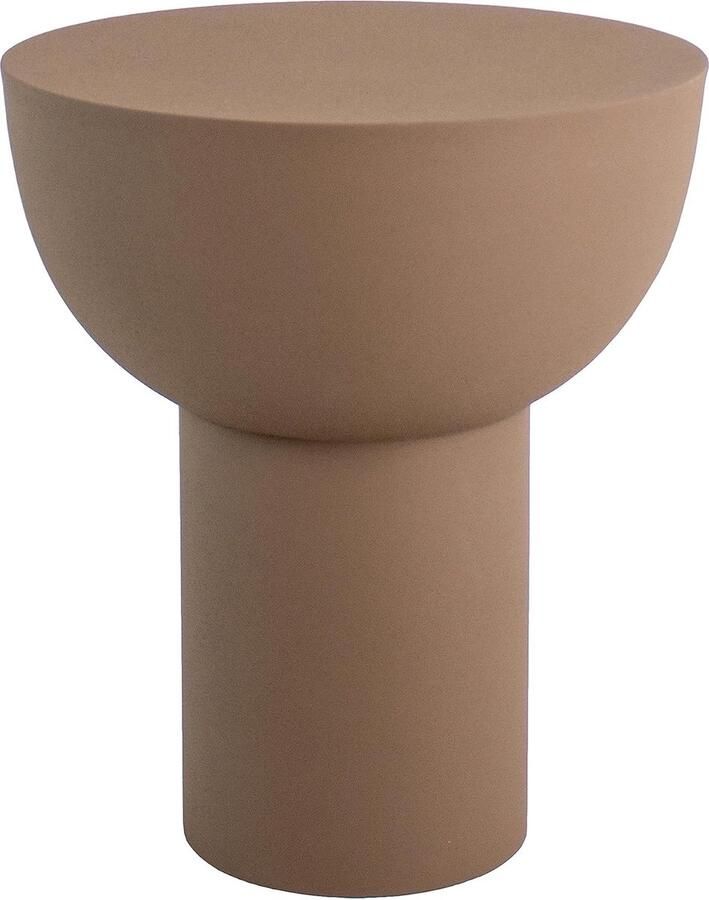 Goodivery Moderne Metalen Bijzettafel Jill in Bruin Stijlvol en Veelzijdig Ontwerp