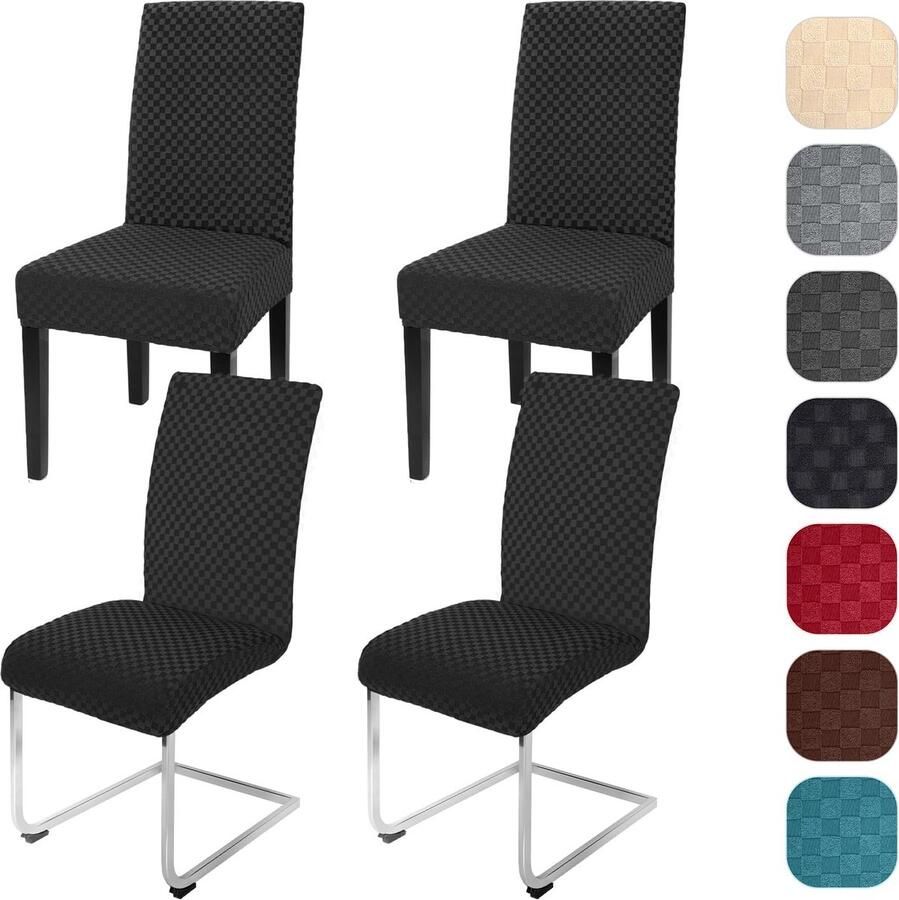 Goodivery Moderne Stretchbare Stoelhoezen Set van 4 voor Gelegenheden
