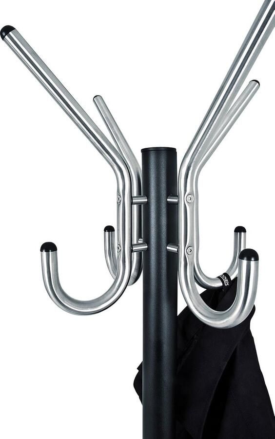 Goodivery Moderne Vrijstaande Kapstok met Parapluhouder en Jashaakjes in Stijlvol Zwart Design