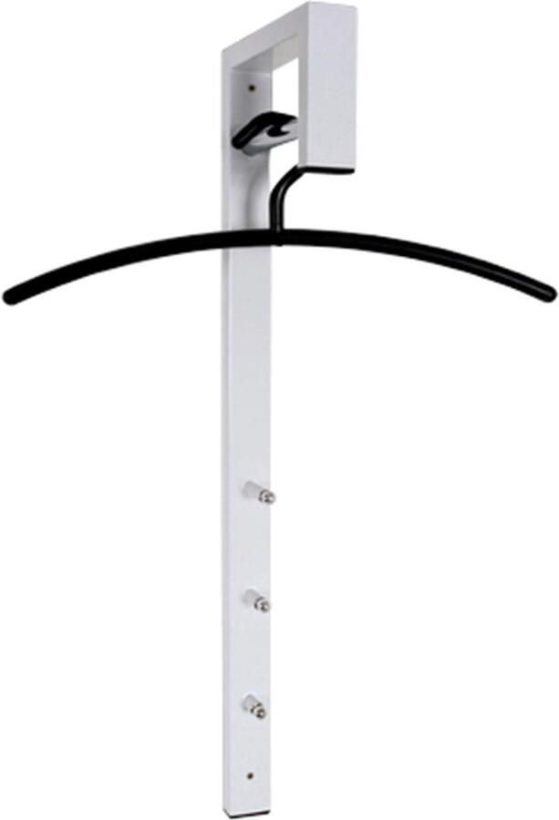 Goodivery Moderne Wandkapstok met Chroom en Witte Afwerking voor Stijlvolle Opbergruimte