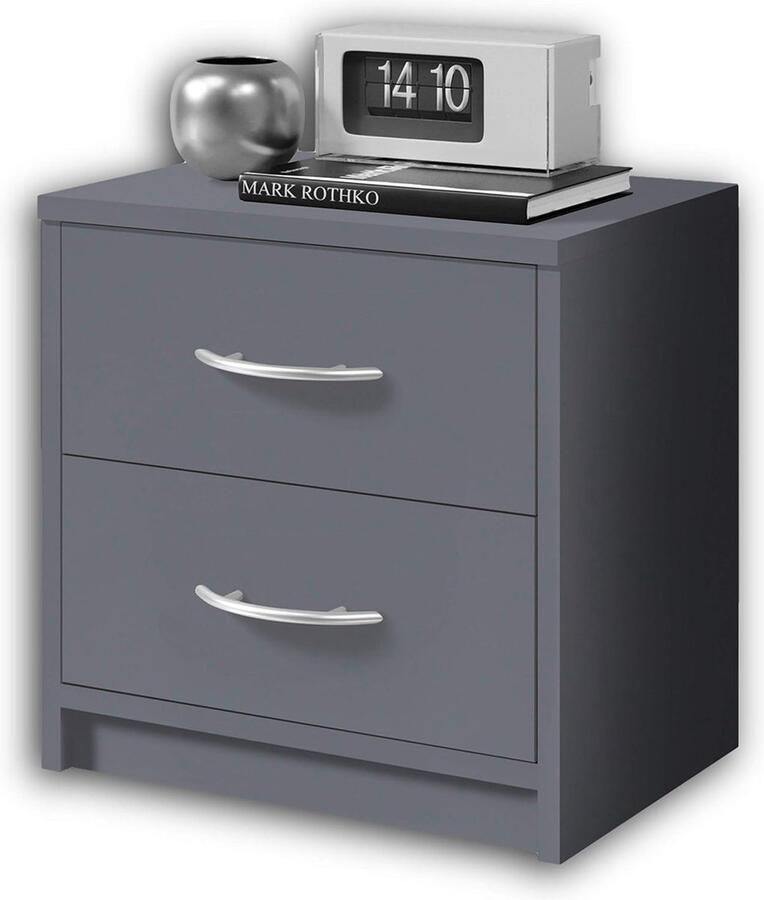 Goodivery Moderne Witte Nachtkastje met Lade en Tijdloos Ontwerp voor Slaapkamer