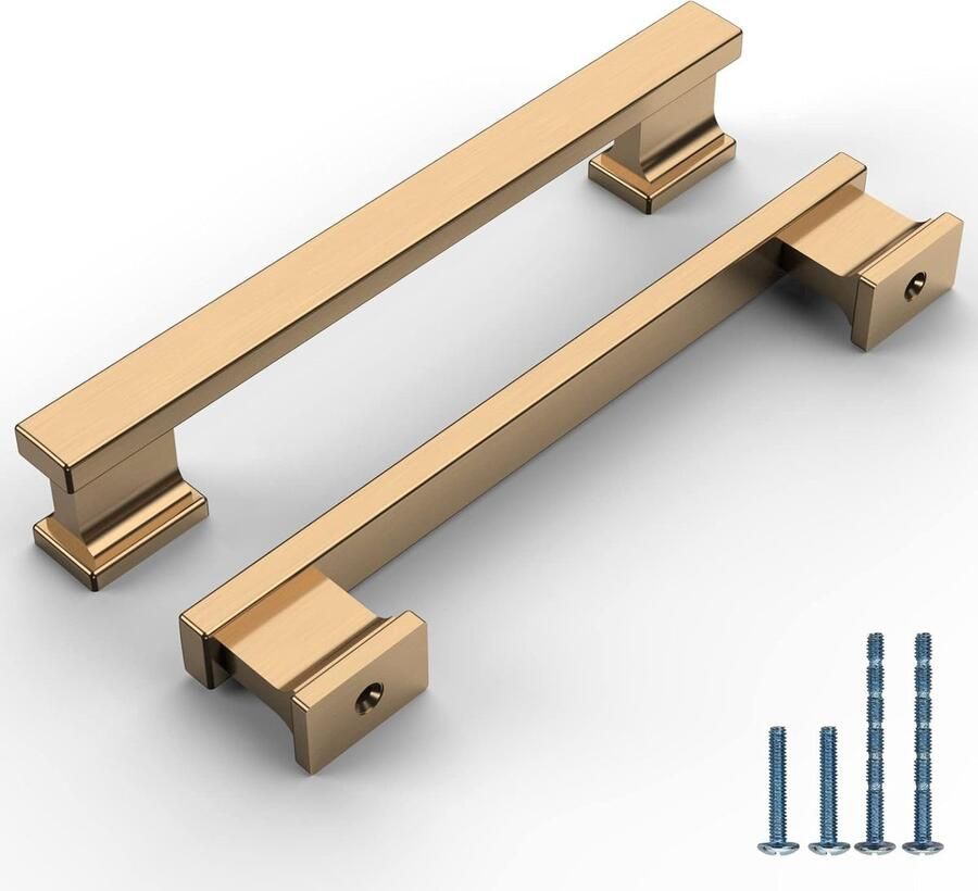 Goodivery Mooie Gouden Handgrepen voor Kasten en Laden in Set van 10 Stuks