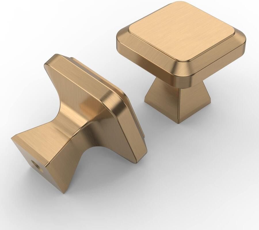 Goodivery Mooie Set van 10 Champagne Bronzen Knoppen voor Meubels en Kasten