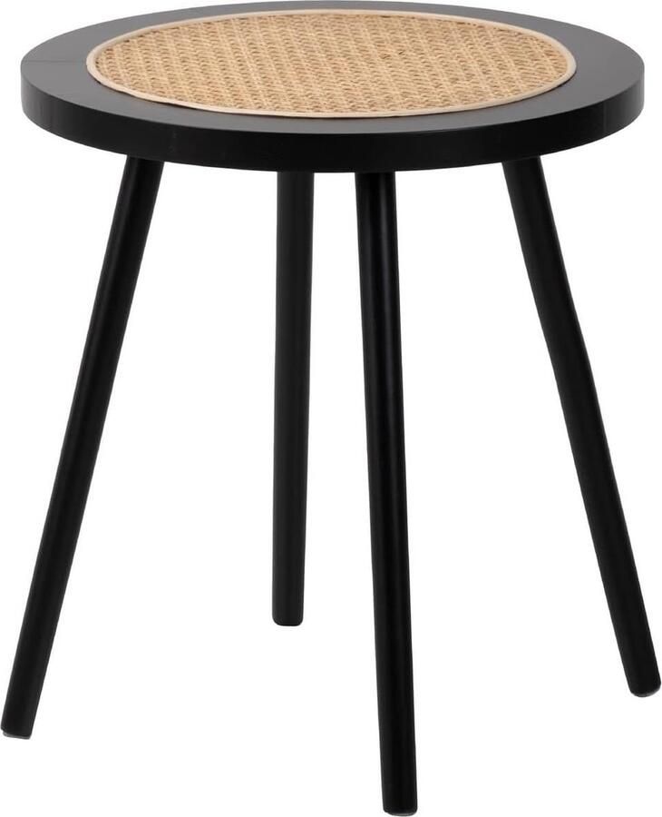 Goodivery Natuurlijke Houten Bijzettafel met Grijs Design voor Stijlvolle Interieurs 45X45X50 cm