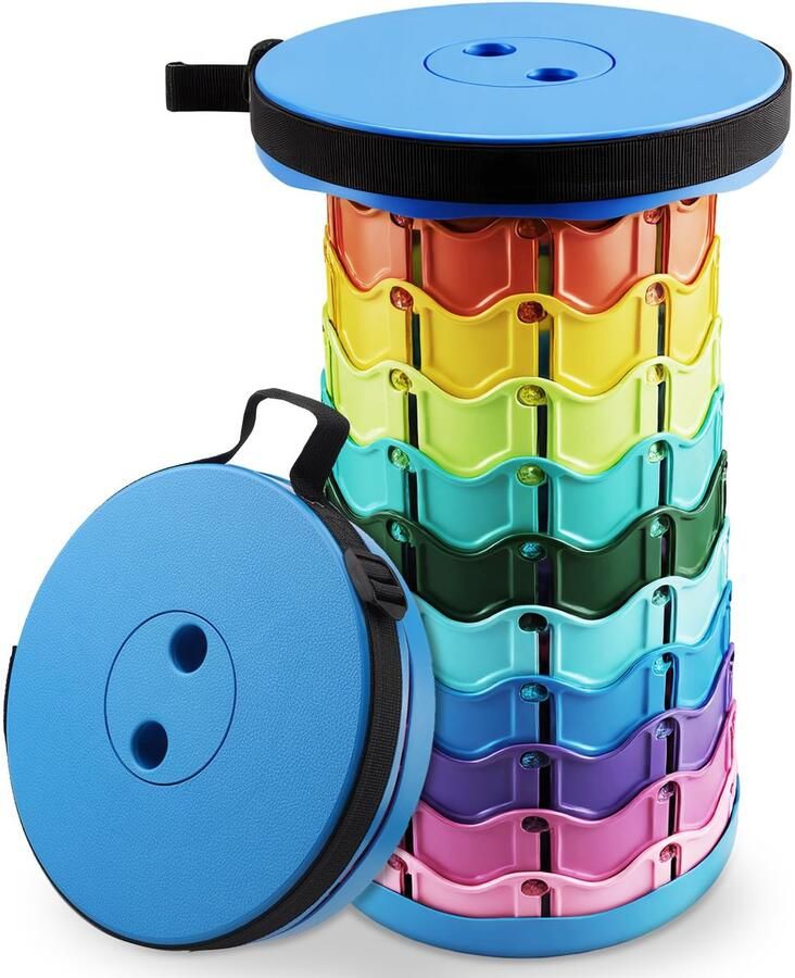 Goodivery Opvouwbare en Verstelbare Telescopische Kruk voor Outdoor en Camping