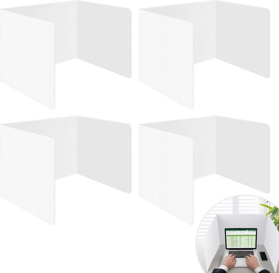 Goodivery Opvouwbare Multifunctionele Bureauscheider voor Kantoor en Klaslokaal 4-delig 40 x 30 x 30 cm