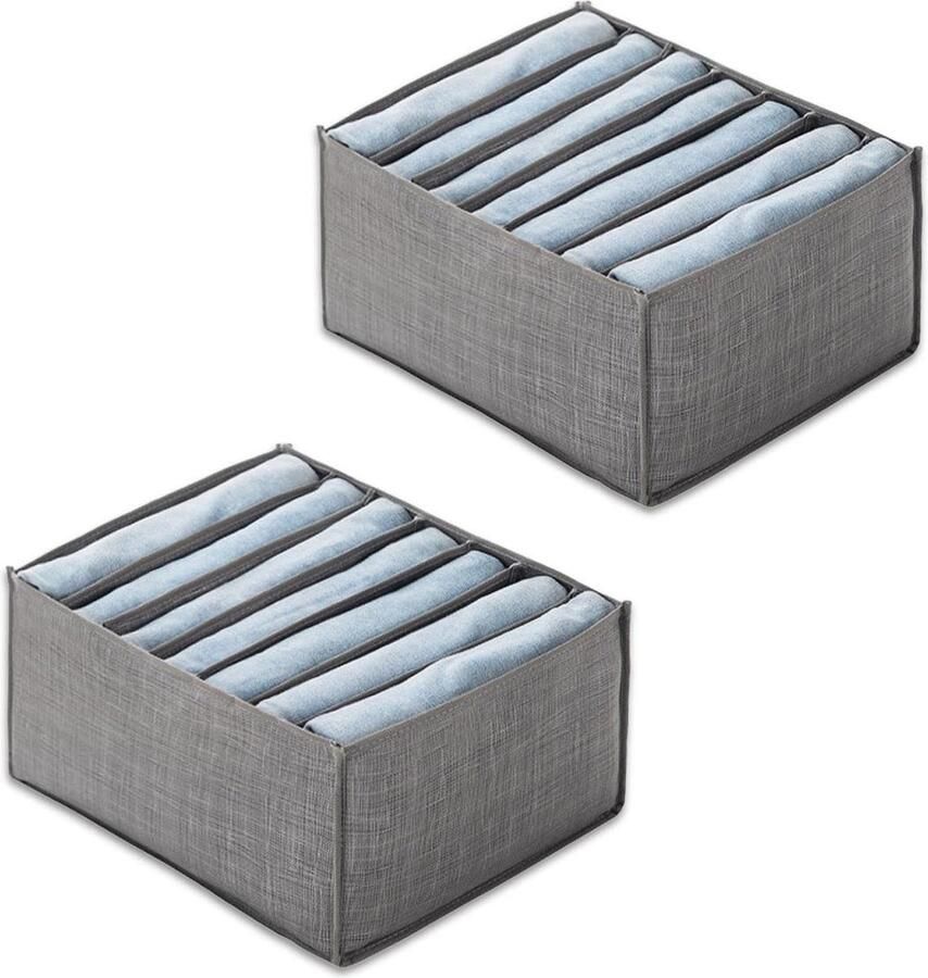 Goodivery Opvouwbare Organizer Set met 7 Vakken voor Kleding en Accessoires in Grote Schuifladen