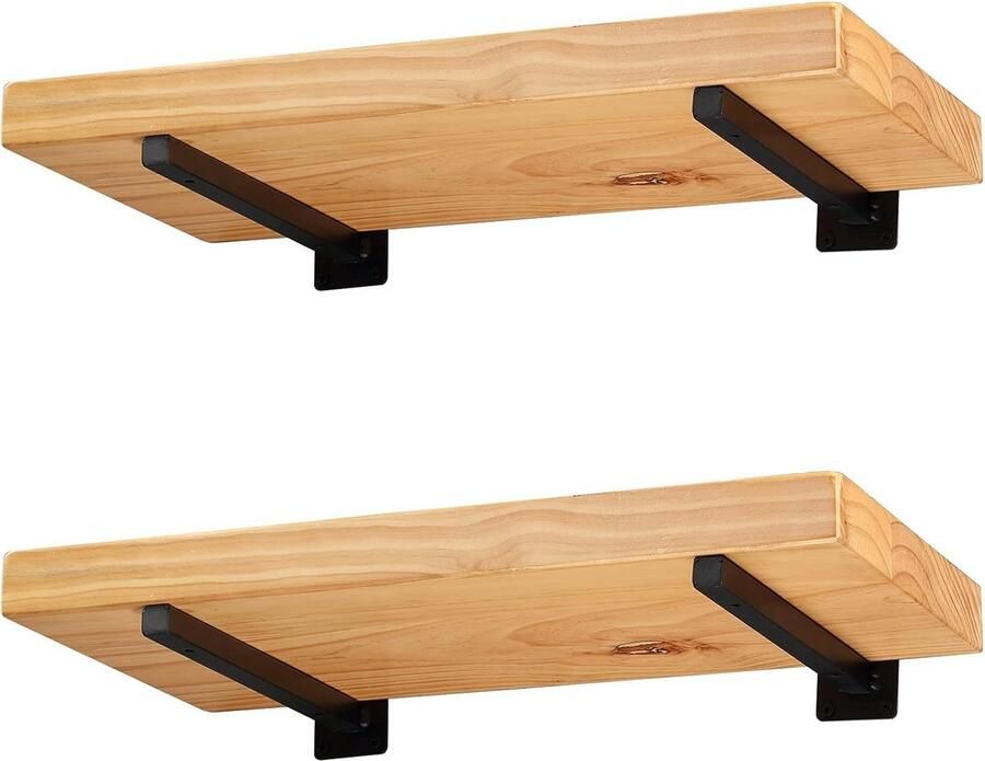 Goodivery Plankdrager metaal zwart 20 cm drijvende plankhouder 4 stuks voor doe-het-zelf wandmontage wandhouder voor airconditioning boeken in woonkamer kantoor en keuken