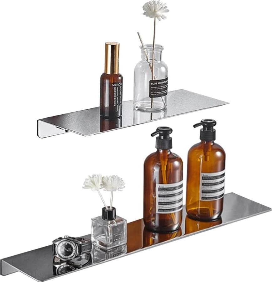 Goodivery Praktische en Ruimtebesparende Doucheplank van Roestvrij Staal voor Badkamer en Keuken