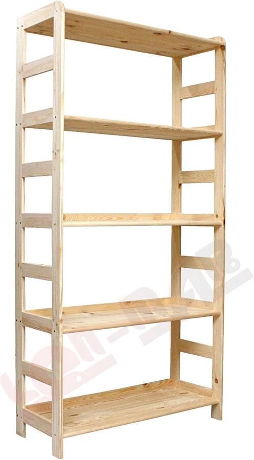 Goodivery Robuuste Houten Boekenkast Met 5 Praktische Planken Voor Kantoor En Thuisgebruik