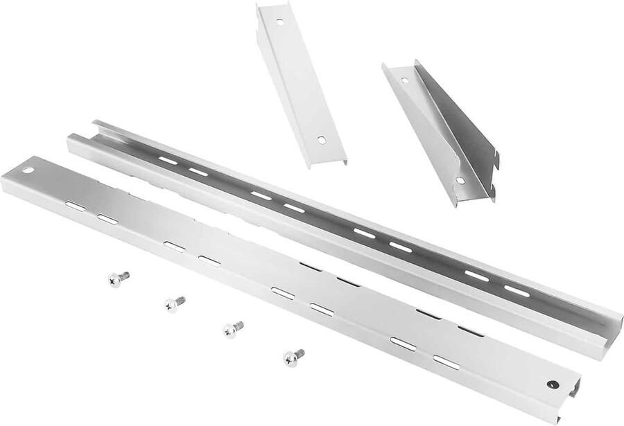 Goodivery Roestvrijstalen Wandplank met Twee Ruime Schappen voor Zware Belading