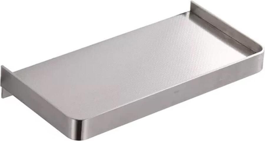 Goodivery Roestvrijstalen Zelfklevende Doucheplank voor Badkamer en Keuken met Antislip Oppervlak