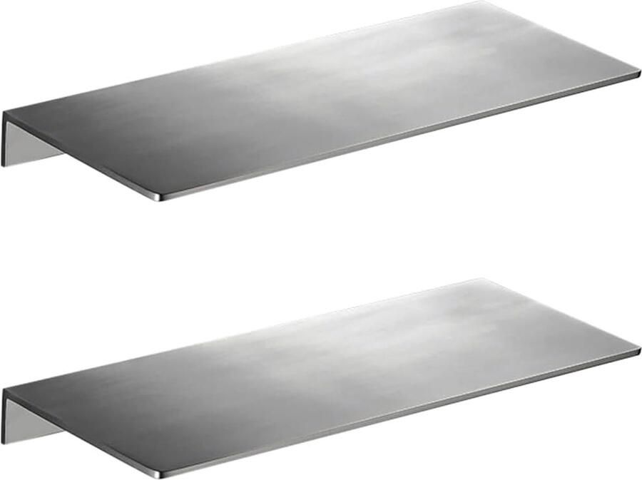 Goodivery Ruime Douche Organizer Set van Twee Roestvrij Staal Eenvoudige Installatie Zonder Boren