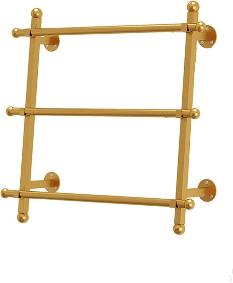 Goodivery Ruimtebesparende Wandorganizer met Verstelbare Stangen en Multifunctioneel Opslagrek