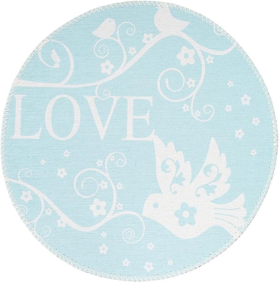 Goodivery Schattig Speelkleed voor Kinderen met Bloemen en Vogels in Pastelkleuren Rond 160 cm