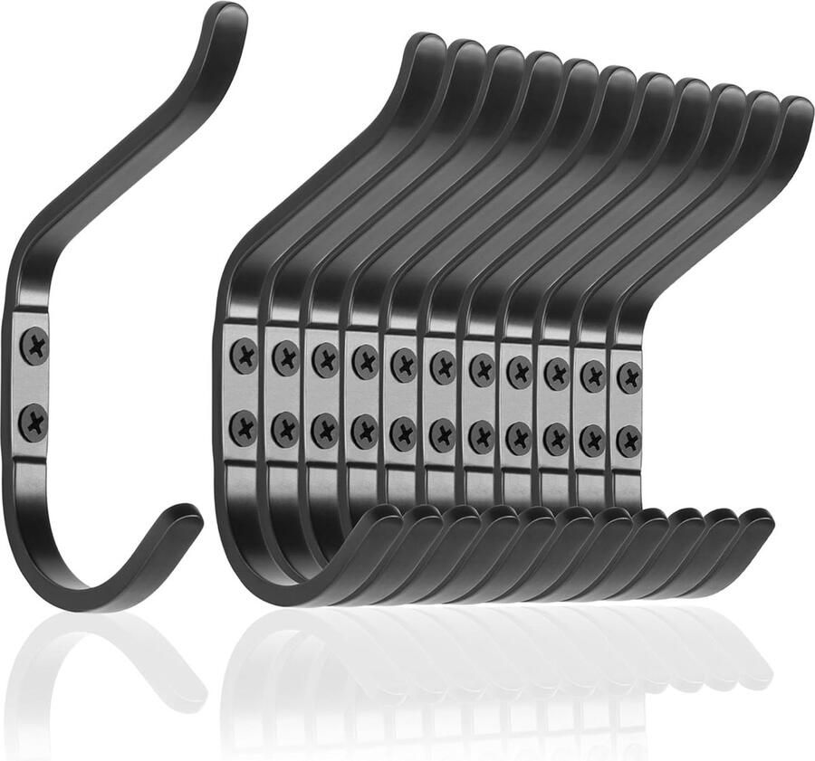 Goodivery Set van 12 Multifunctionele Wandhaken voor Toepassingen in Huis