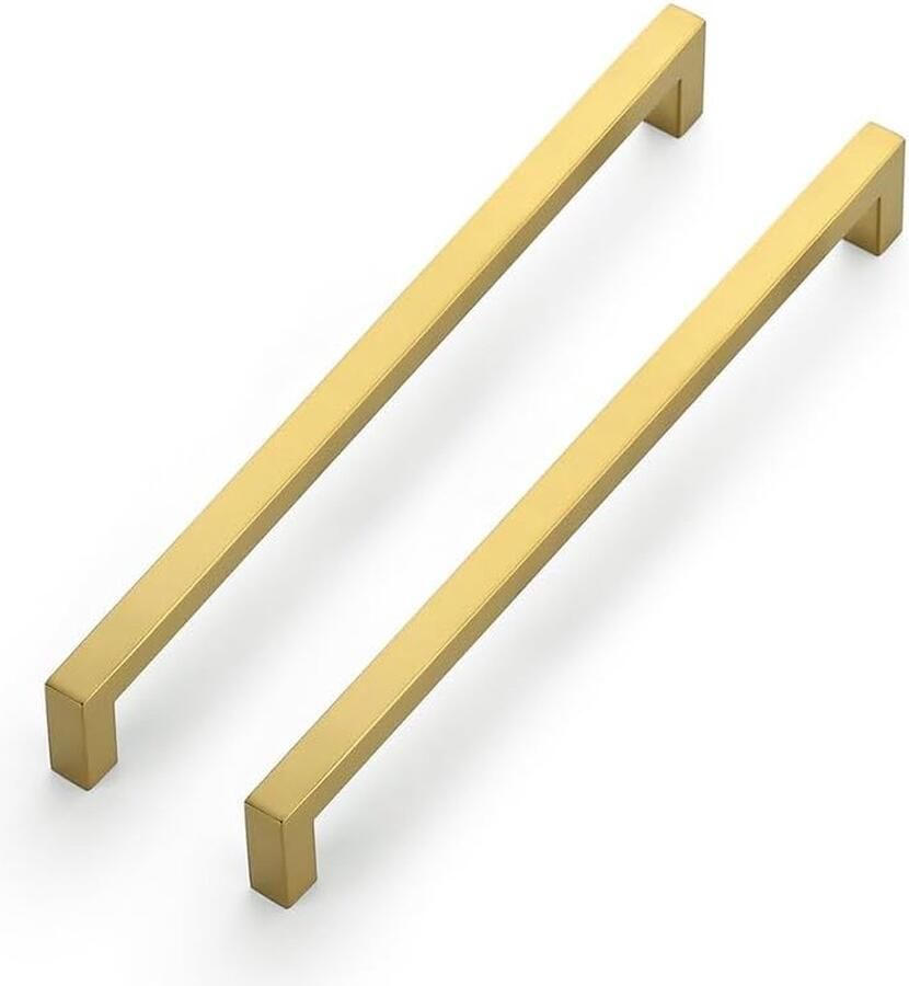 Goodivery Set van 25 Moderne Gouden Handgrepen voor Keukenkastjes en Meubels Roestvrij Staal