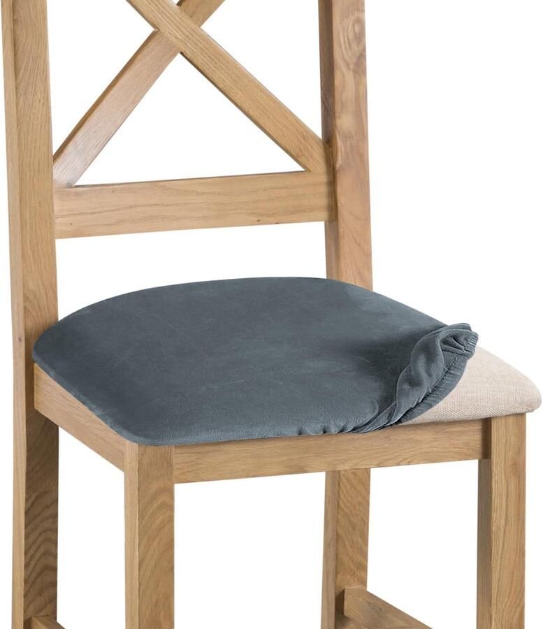 Goodivery Set van 4 elastische stoelbekledingen voor eetkamer en kantoorstoelen
