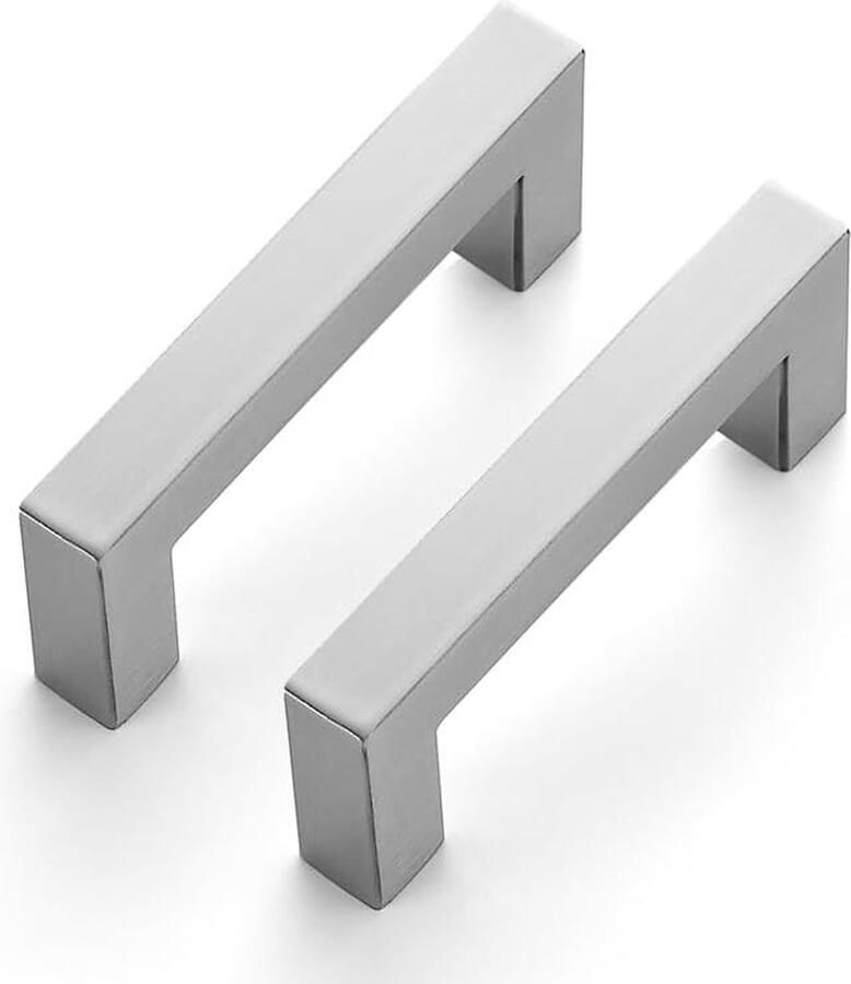 Goodivery Set van 5 Moderne Keuken Deurgrepen van Roestvrij Staal met Tijdloze Zilveren Afwerking