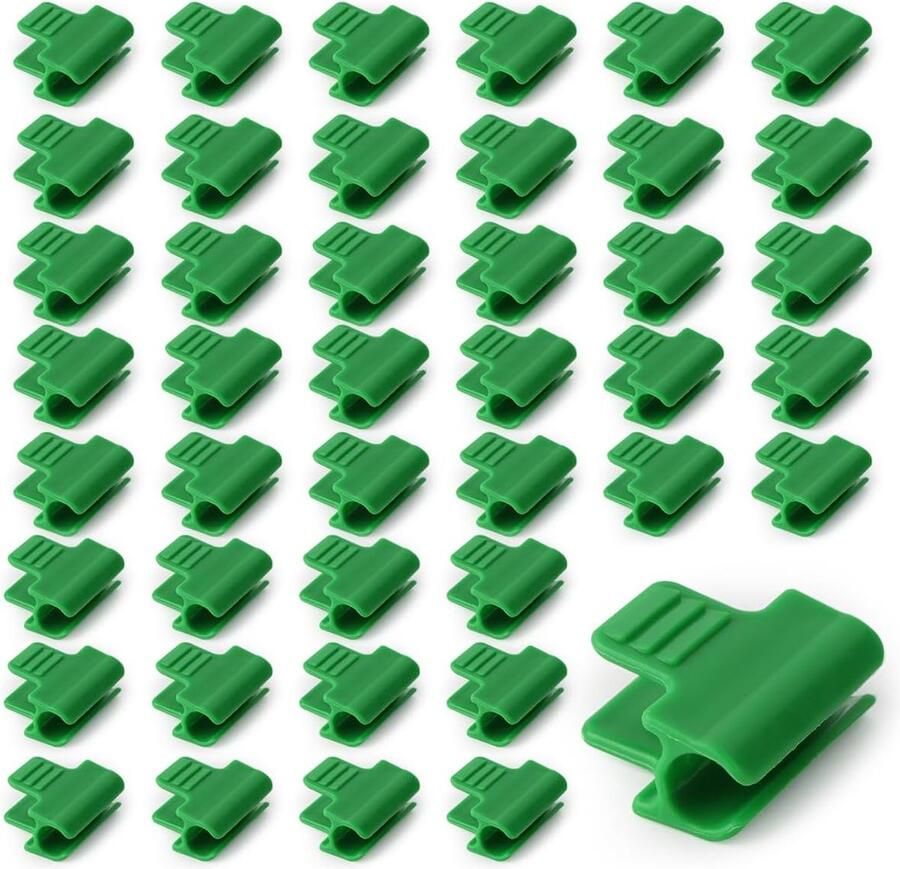 Goodivery Set van 50 Tuinklemmen voor Kassen Schaduwdoeken en Folies Verstelbare Buisklemmen