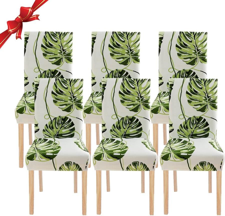 Goodivery Set van 6 Luxe Stoelhoezen voor Moderne Eetkamerstoelen Elastisch en Beschermend