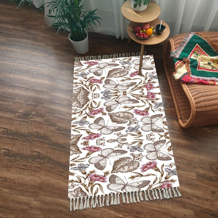 Goodivery Stijlvolle Bohemian Vloerkleed voor Keuken en Badkamer met Antislip Onderlaag