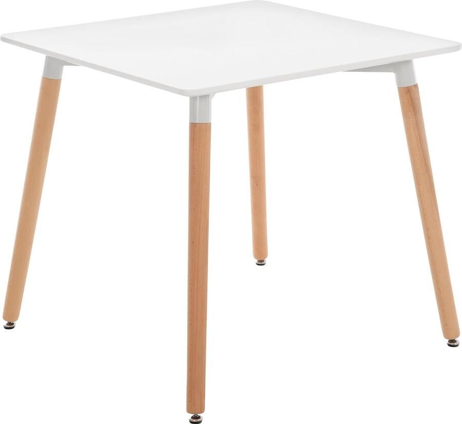 Goodivery Stijlvolle Eettafel met MDF Blad en Beukenhouten Onderstel voor Moderne Keukeninrichting