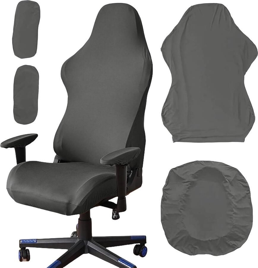 Goodivery Stijlvolle en Beschermende Stoelhoezen voor Gaming- en Bureaustoelen Set van 4
