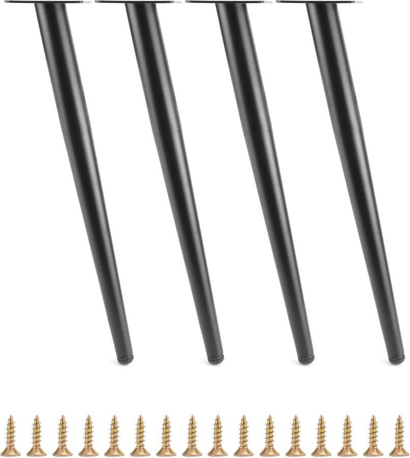 Goodivery Stijlvolle en Krasbestendige Tafelpoten Set van 4 voor Meubelprojecten