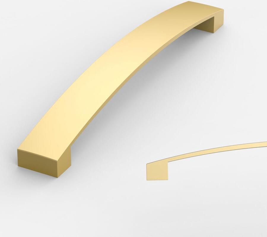 Goodivery Stijlvolle Gouden Meubelgrepen Set van 10 voor Kasten en Laden van 160 mm