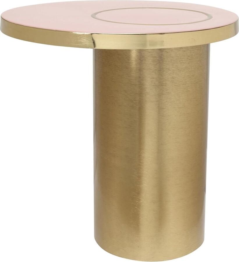 Goodivery Stijlvolle Handgemaakte Bijzettafel met Gouden Accenten voor Woonkamer en Slaapkamer