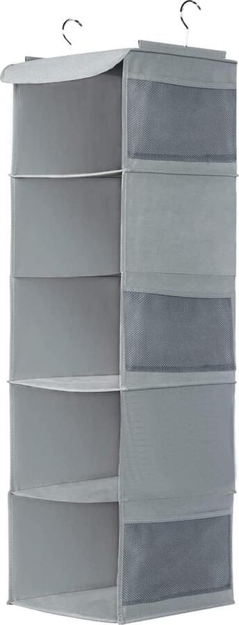 Goodivery Stijlvolle Hangende Kledingorganizer met 5 Ruime Vakken voor Optimale Kastindeling