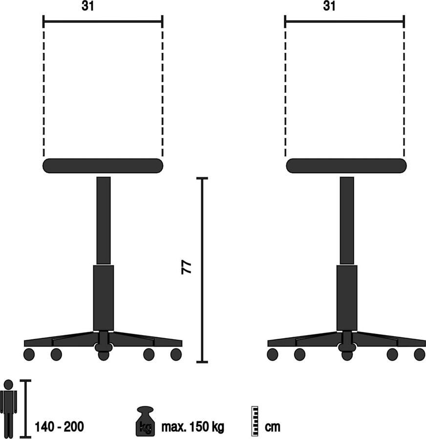 Goodivery Stijlvolle Industriële Kruk met Houten Zitvlak en 360° Draaibare Zitting voor Thuis en Horeca