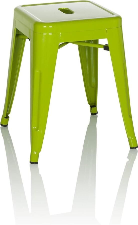 Goodivery Stijlvolle Industriële Metalen Kruk voor Woon- en Horecagebruik Stapelbaar en Ruimtebesparend Ontwerp