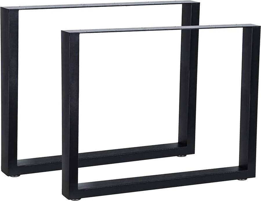 Goodivery Stijlvolle Industriële Tafelpoot Set 2 Stuks Verstelbare Stalen Meubelpoot met Vloerbescherming