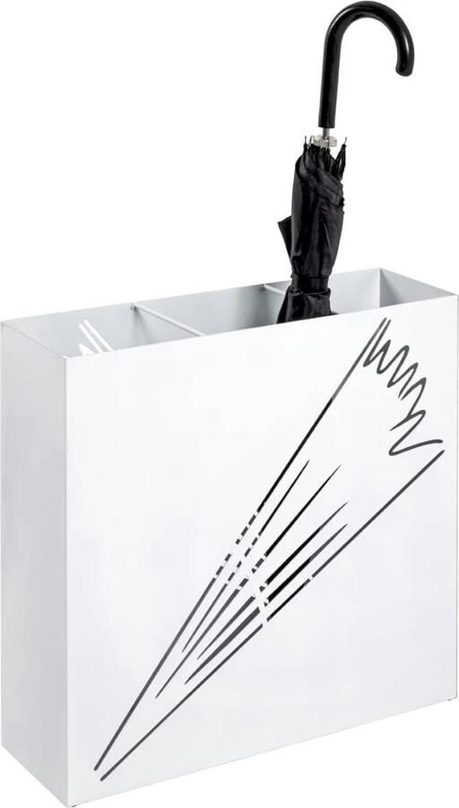 Goodivery Stijlvolle Moderne Parapluhouder van Wit Metaal met Praktisch Ontwerp