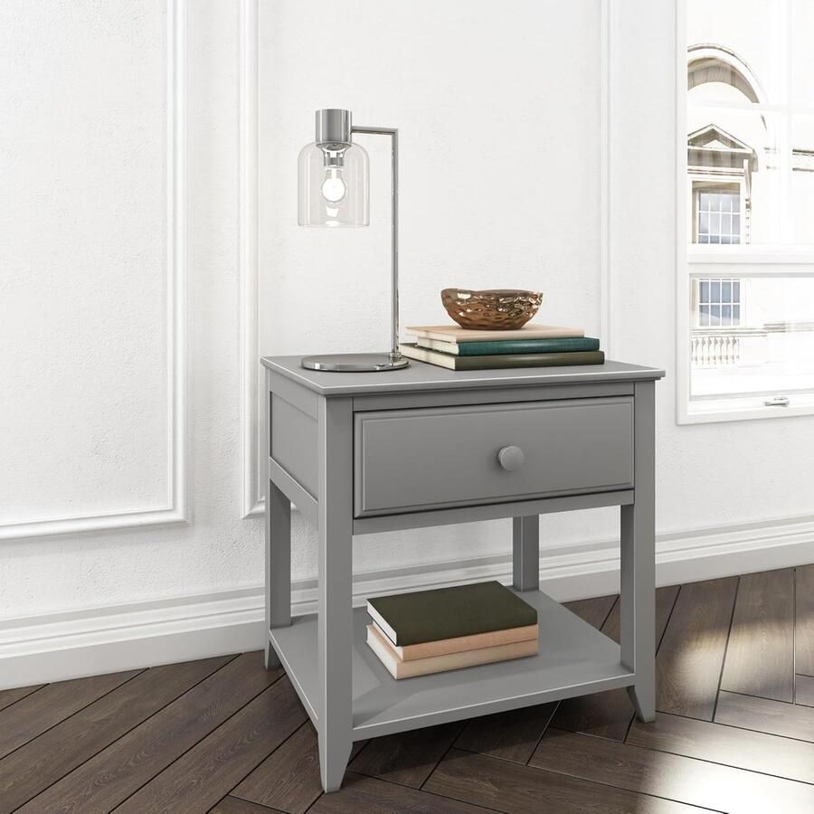 Goodivery Stijlvolle Nachtkast Met Lade En Open Vak Voor Slaapkamer Of Woonkamer