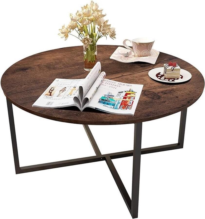 Goodivery Stijlvolle Ronde Tafel voor Modern en Scandinavisch Interieur
