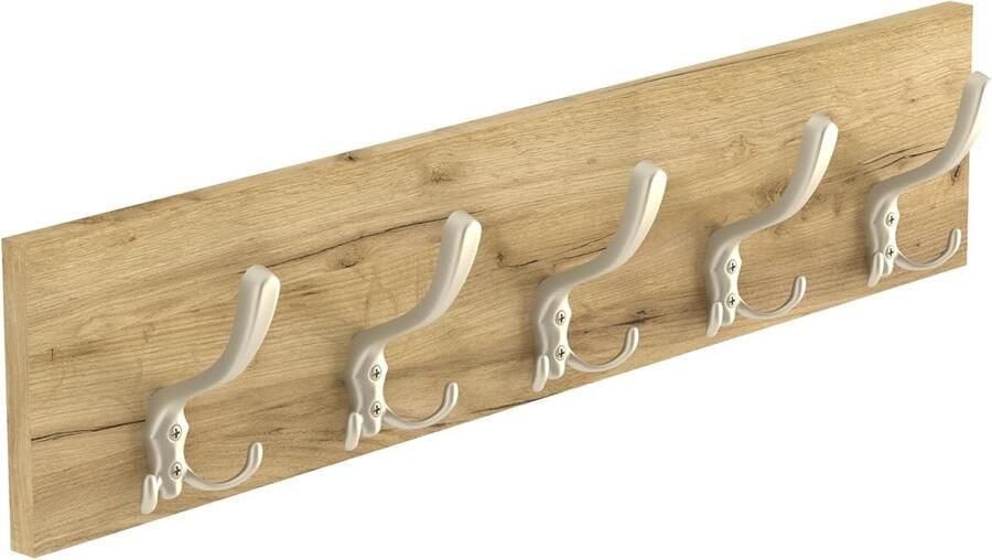 Goodivery Stijlvolle Wandkapstok Met Dubbele Haken Voor Ruimtes