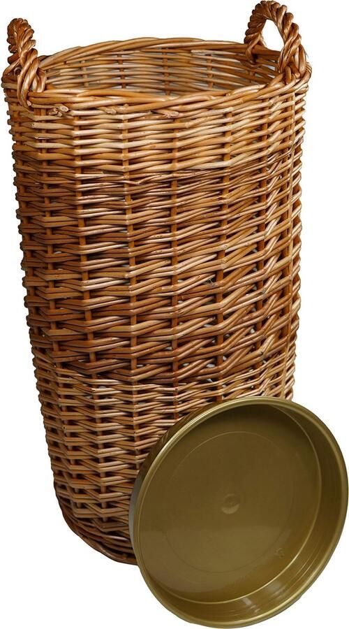 Goodivery Stijlvolle Wilgentenen Paraplubak voor Elke Entree