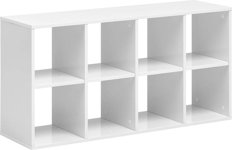 Goodivery Stijlvolle Witte Opbergkast Met Draaibare En Stapelbare Planken Voor Elk Interieur