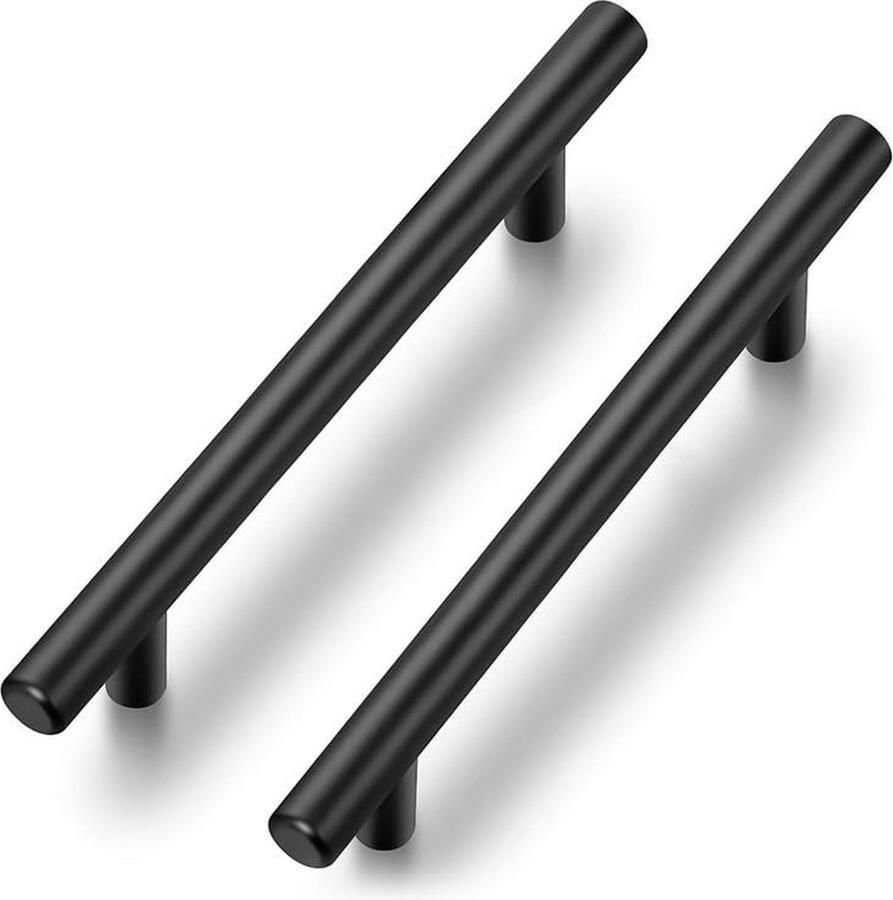 Goodivery Stijlvolle Zwarte Keukenkastgrepen van Hoogwaardig Roestvrij Staal Set van 20 voor Veilige Installatie