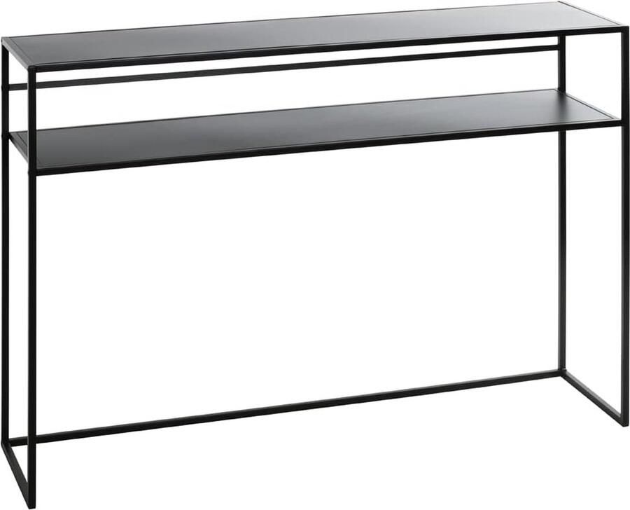 Goodivery Stijlvolle Zwarte Metalen Console Met Moderne Uitstraling Voor Elk Interieur